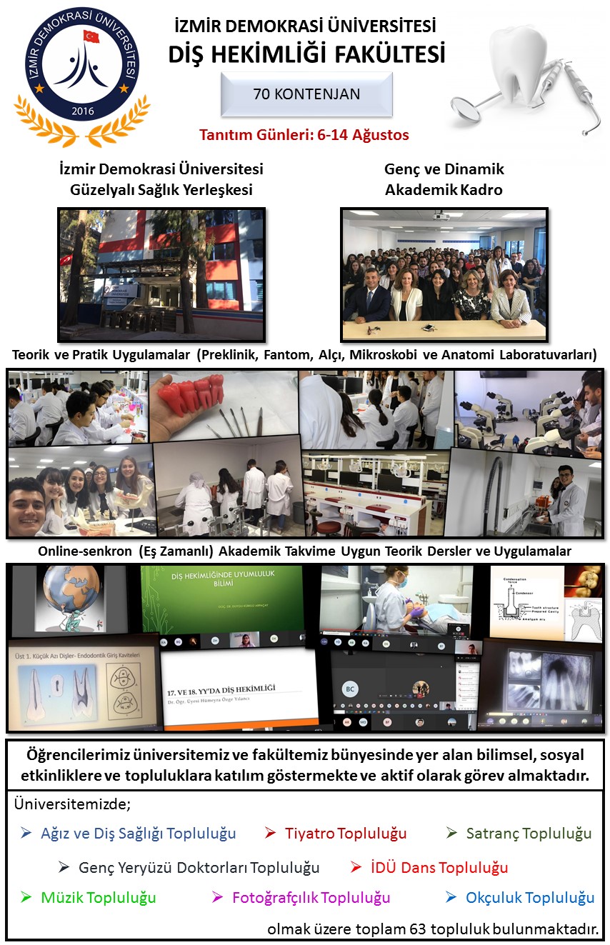 Diş Hekimliği Fakültesi  Yeni Öğrencilerini Bekliyor